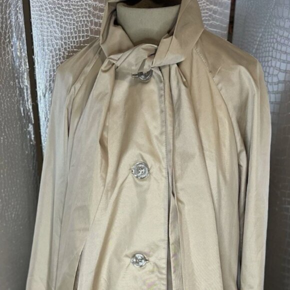 Bonnie Cashin For Russel Stevens Vintage Women’s Tan Trench Rain Coat Size 6 - Picture 1 of 9
